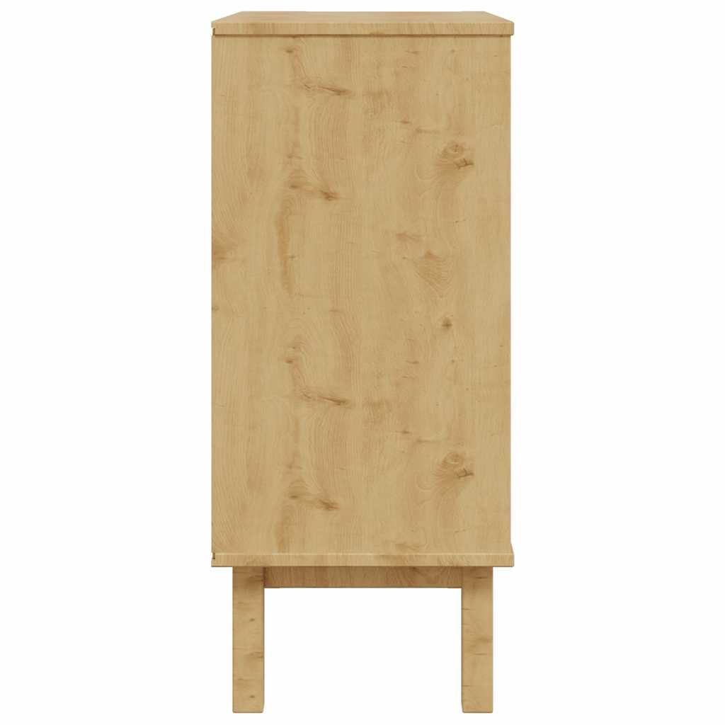Ladičar OTTA smeđe-bijeli 76,5x39,5x90 cm od masivne borovine