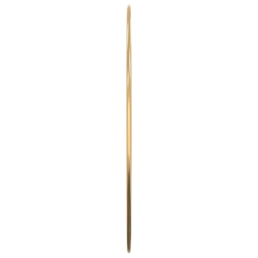 Zidno ogledalo zlatno Ø 40 cm okruglo