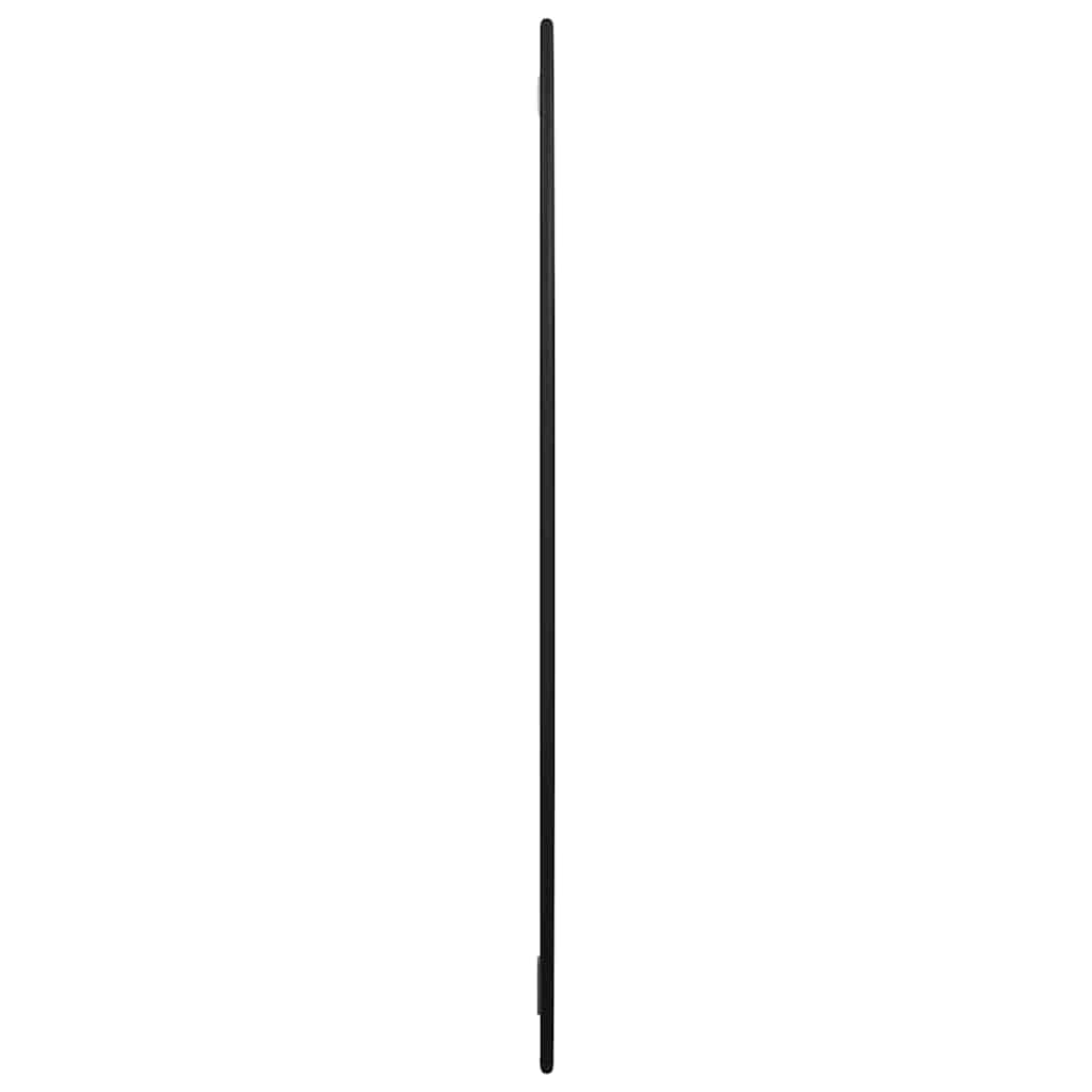 Zidno ogledalo crno Ø 60 cm okruglo