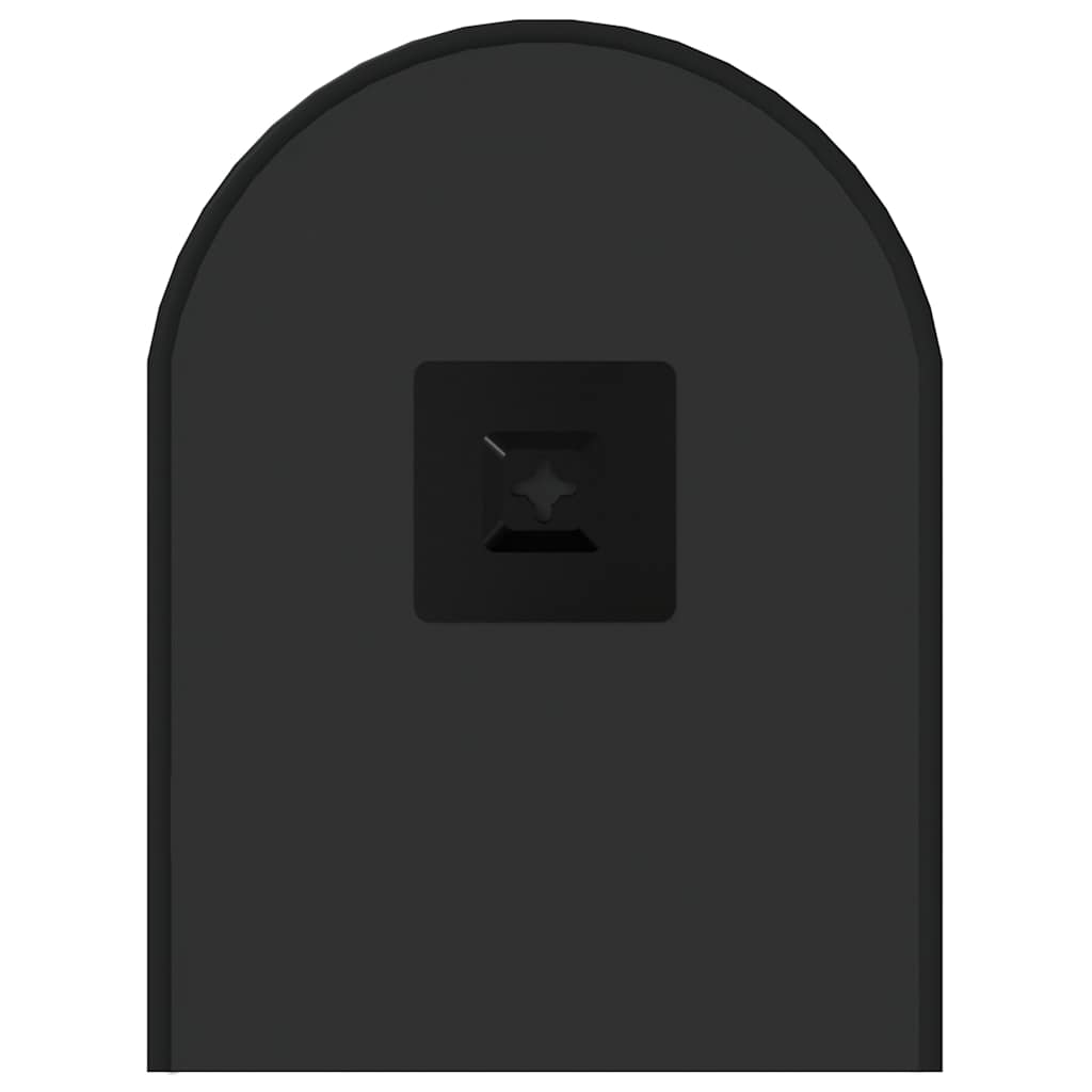 Zidno ogledalo crna 50x20 cm ovalno