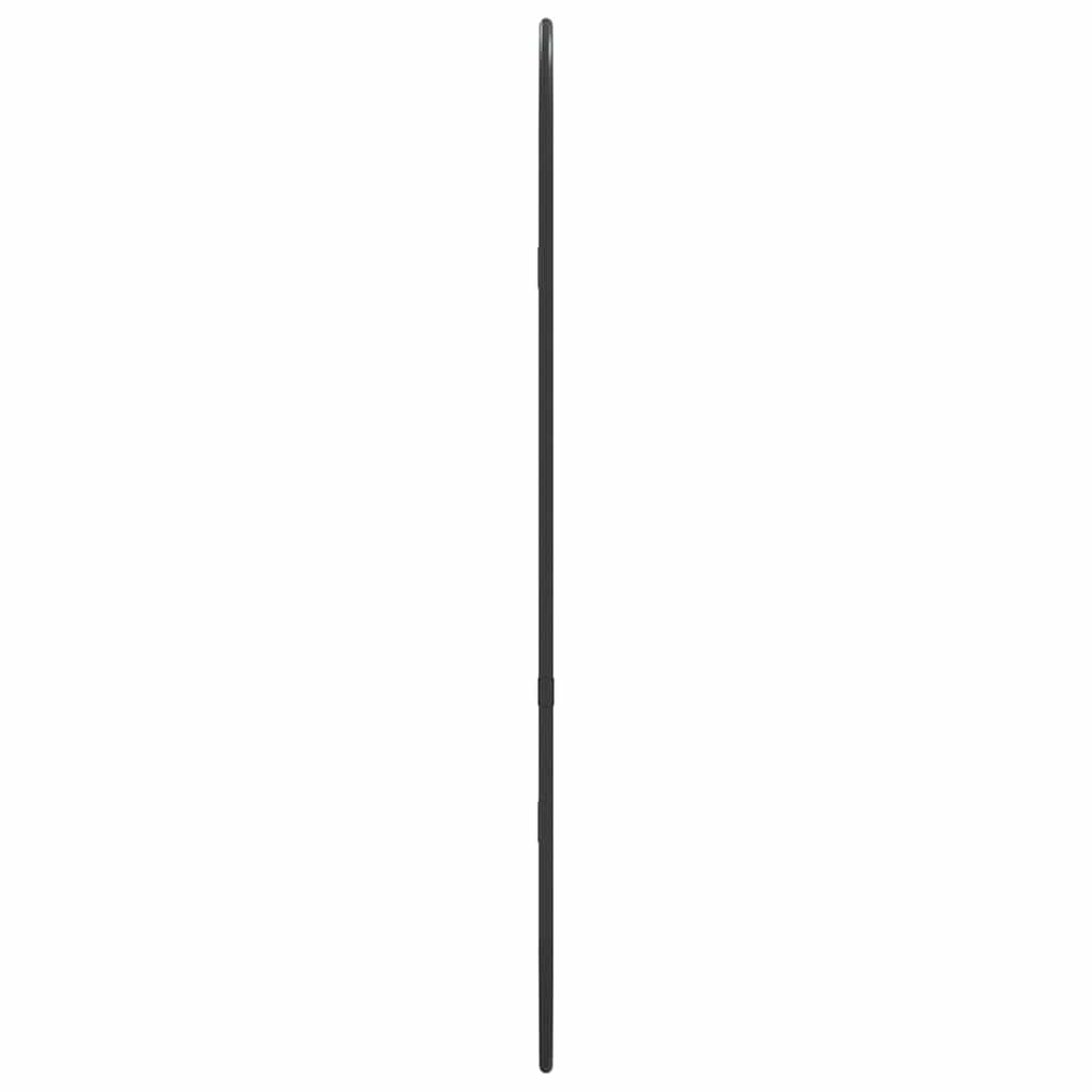 Zidno ogledalo crna 60x25 cm ovalno