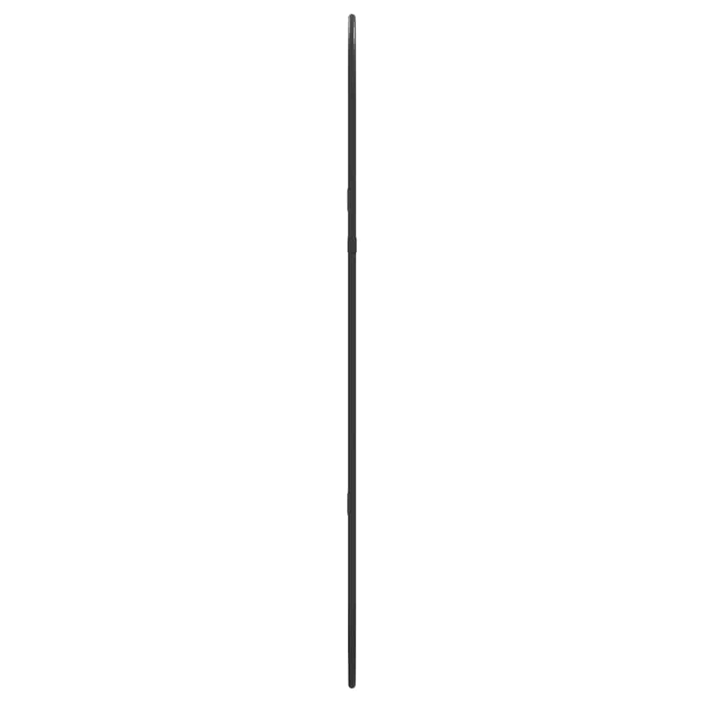 Zidno ogledalo crna 70x30 cm ovalno