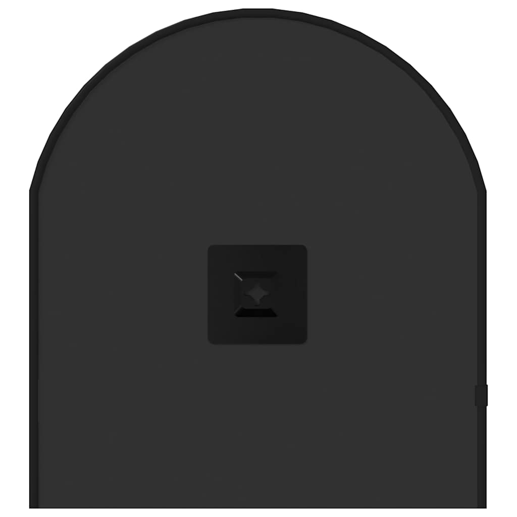 Zidno ogledalo crna 70x30 cm ovalno