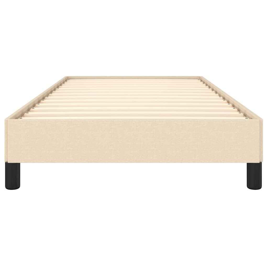 Okvir za krevet bez madraca krem 90x200cm od tkanine