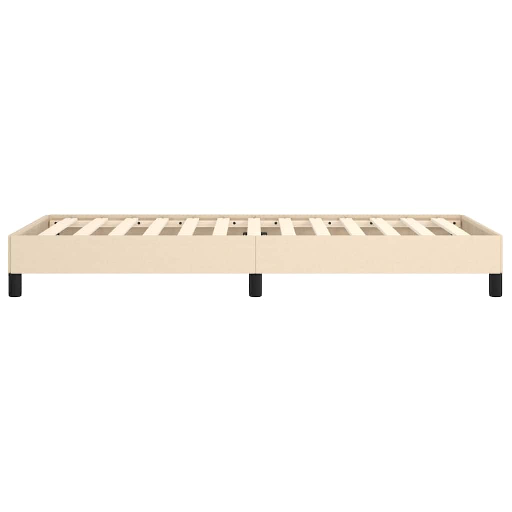 Okvir za krevet bez madraca krem 90x200cm od tkanine