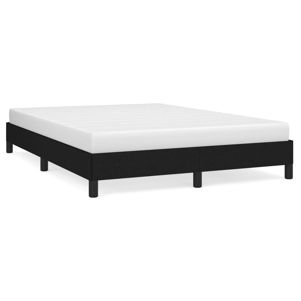 Okvir za krevet bez madraca crni 140 x 190 cm od tkanine
