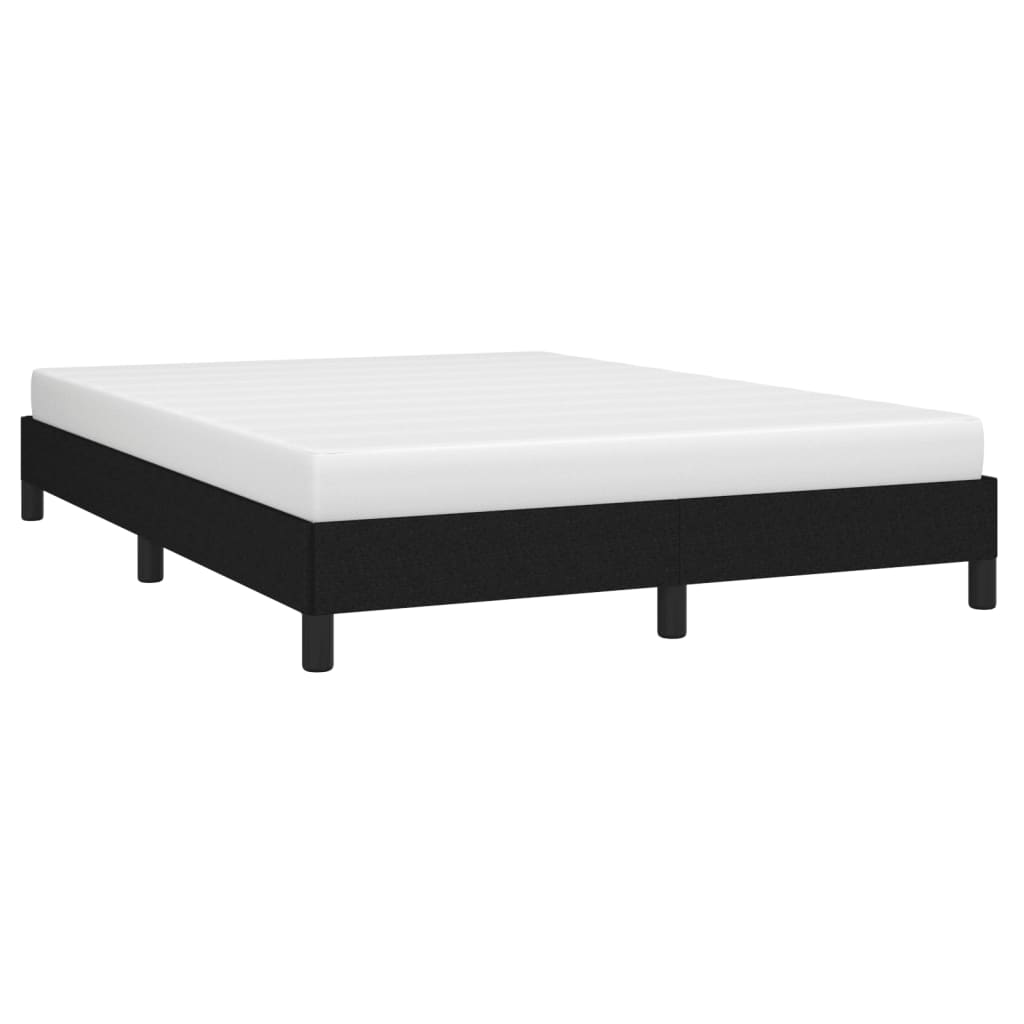 Okvir za krevet bez madraca crni 140 x 190 cm od tkanine