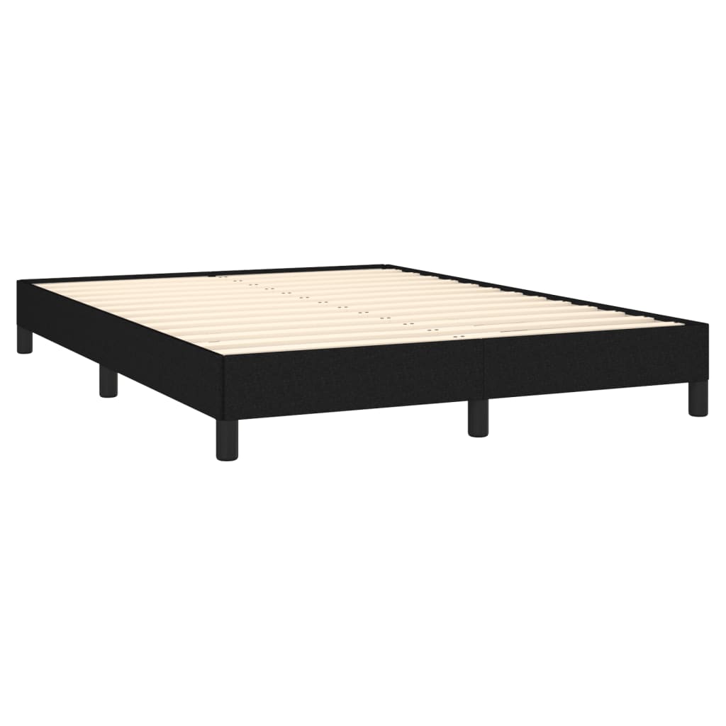 Okvir za krevet bez madraca crni 140 x 190 cm od tkanine