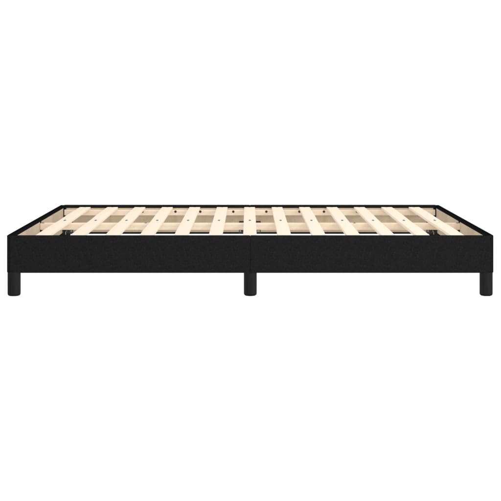 Okvir za krevet bez madraca crni 140 x 190 cm od tkanine