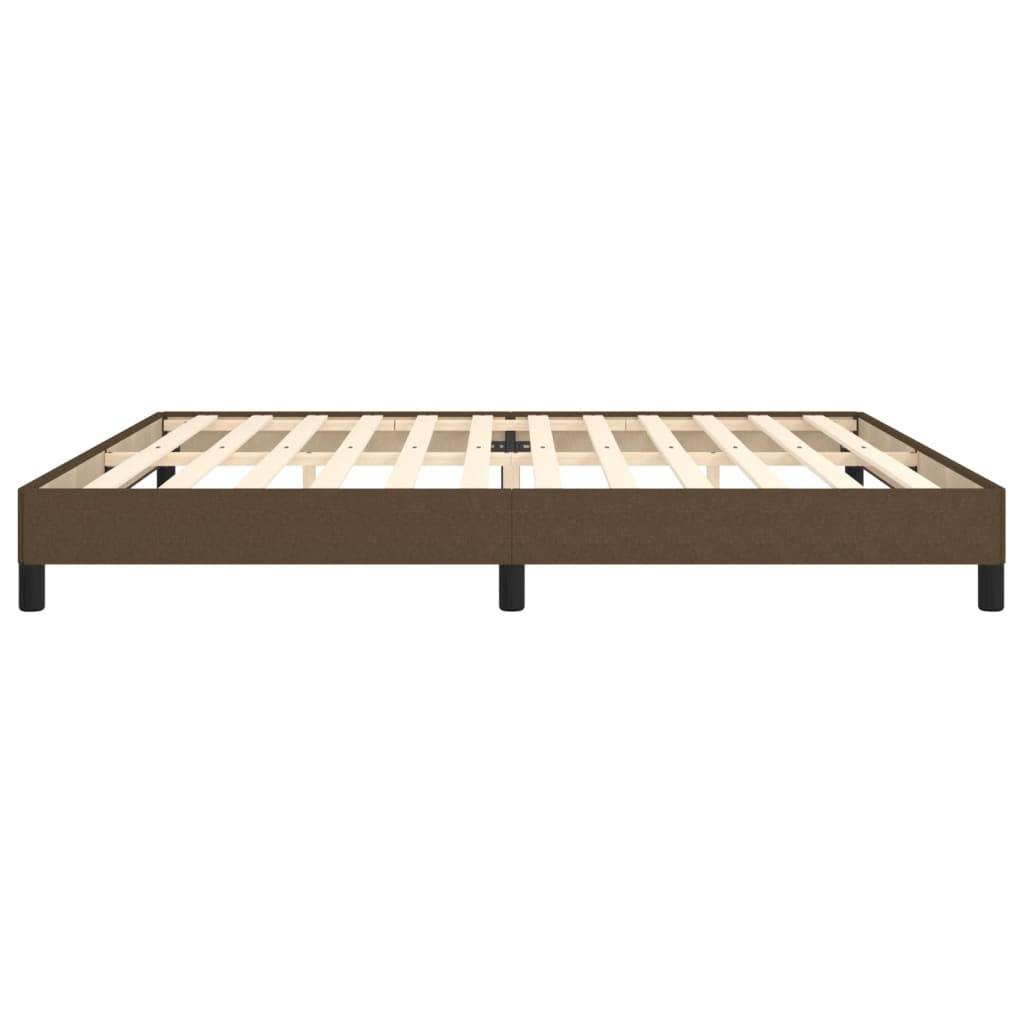 Okvir za krevet bez madraca tamnosmeđi 200x200 cm od tkanine