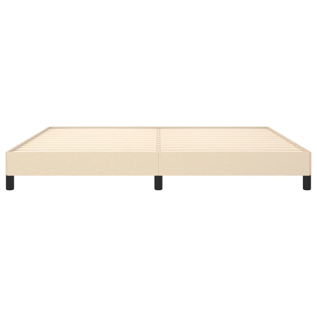 Okvir za krevet bez madraca krem 200x200 cm od tkanine