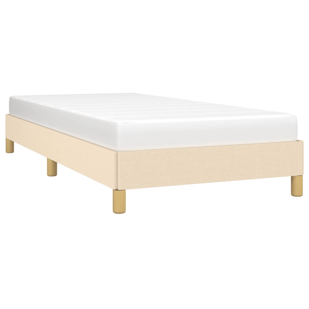 Okvir za krevet bez madraca krem 90x190cm od tkanine