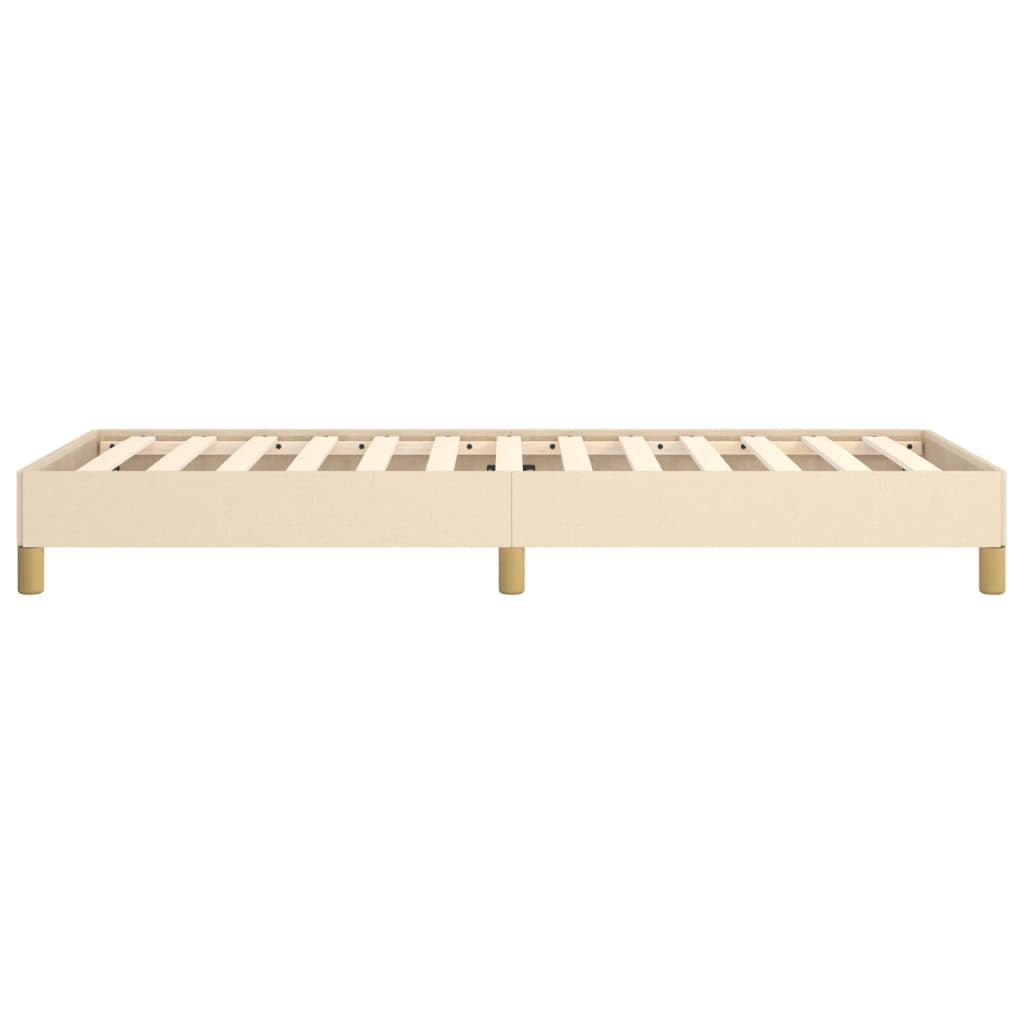 Okvir za krevet bez madraca krem 90x190cm od tkanine