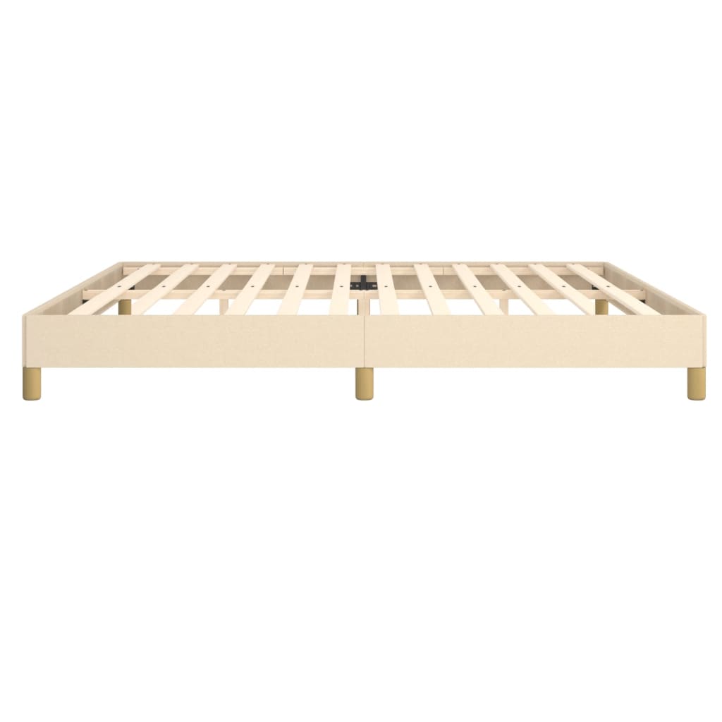 Okvir za krevet bez madraca krem 200x200 cm od tkanine