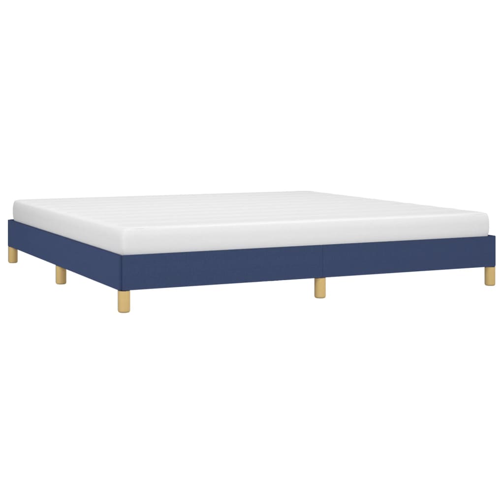 Okvir za krevet bez madraca plavi 200x200 cm od tkanine