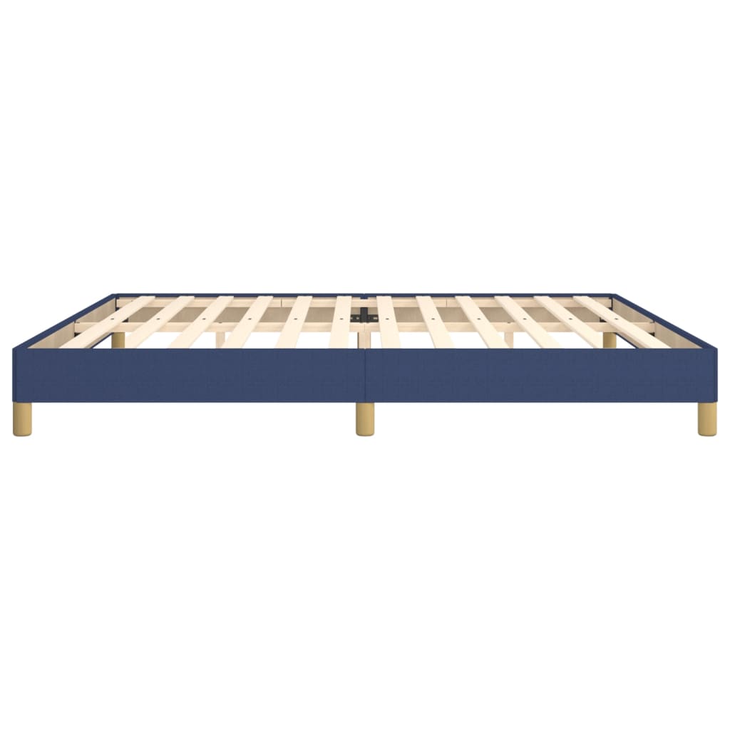 Okvir za krevet bez madraca plavi 200x200 cm od tkanine