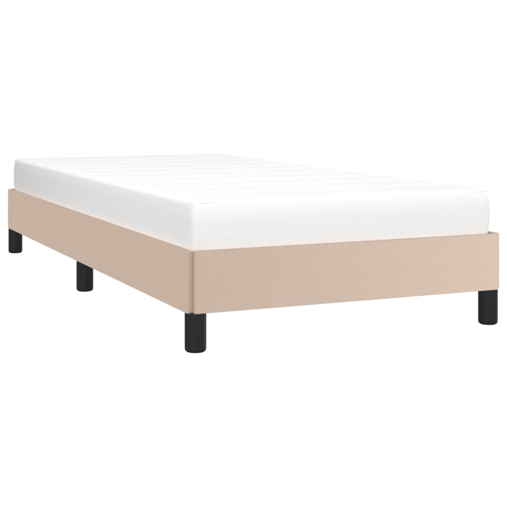 Okvir za krevet boja cappuccina 90x200 cm od umjetne kože