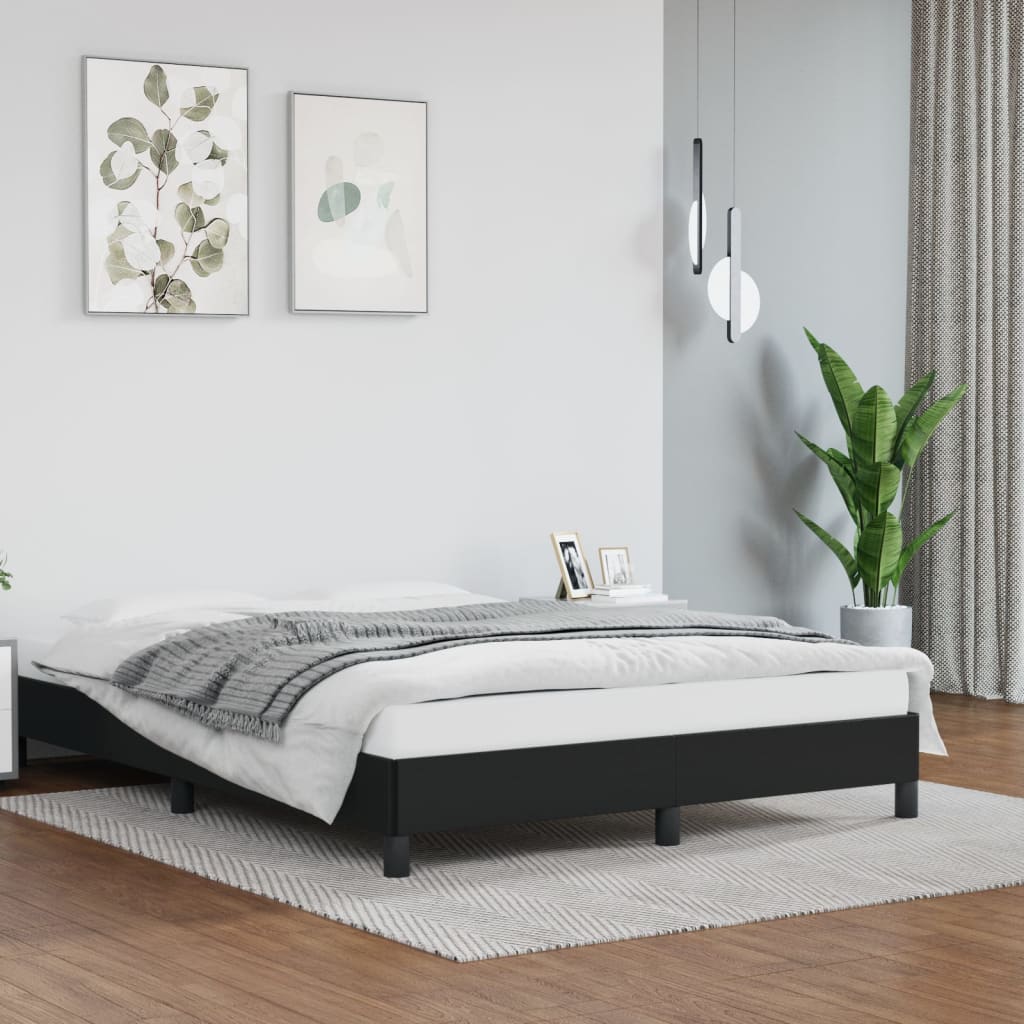 Okvir za krevet crni 140x190 cm od umjetne kože