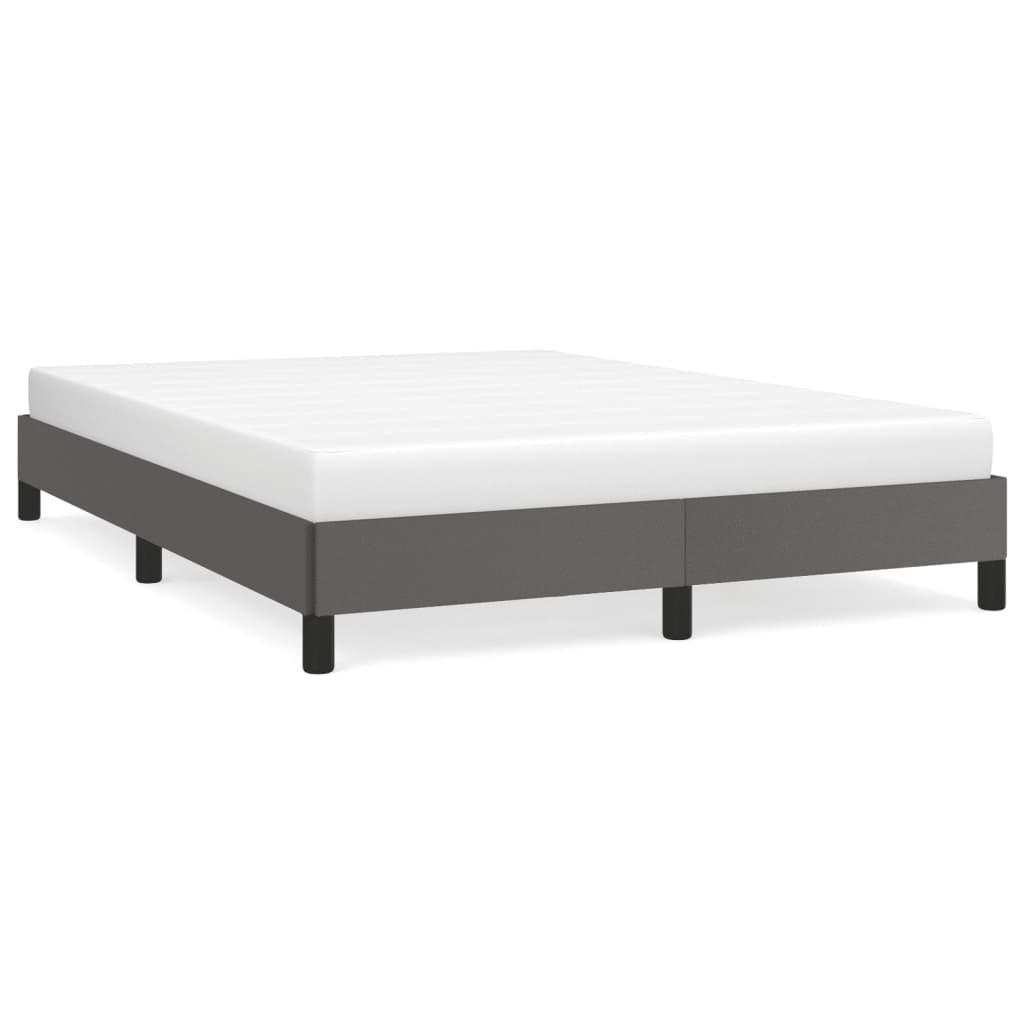 Okvir za krevet sivi 140x190 cm od umjetne kože