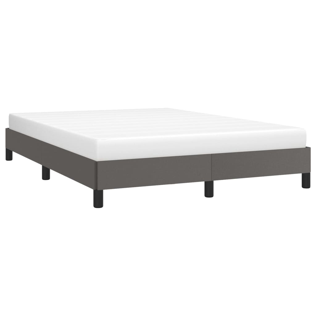 Okvir za krevet sivi 140x190 cm od umjetne kože