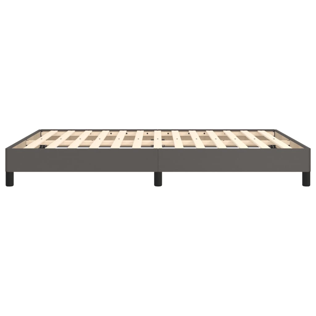Okvir za krevet sivi 140x190 cm od umjetne kože