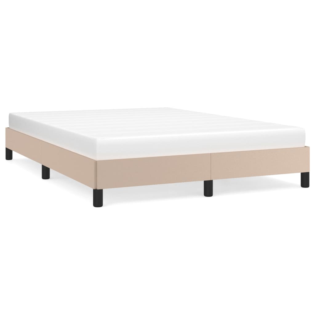 Okvir za krevet boja cappuccina 140x190 cm od umjetne kože