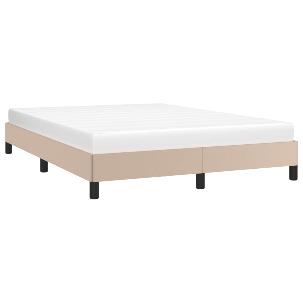 Okvir za krevet boja cappuccina 140x190 cm od umjetne kože