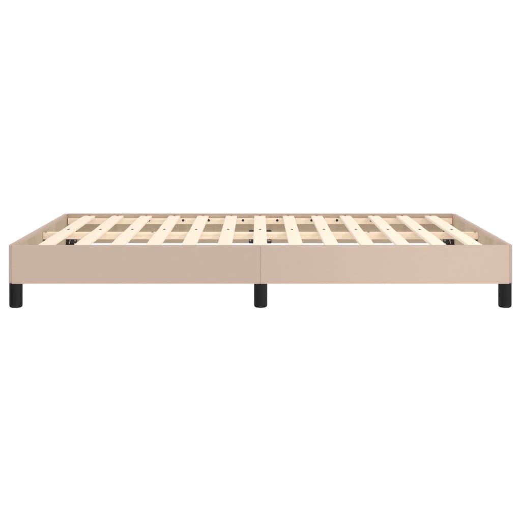 Okvir za krevet boja cappuccina 140x190 cm od umjetne kože