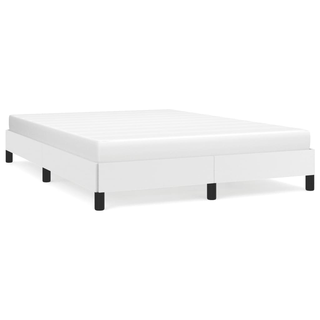 Okvir za krevet bijela 140x200 cm od umjetne kože