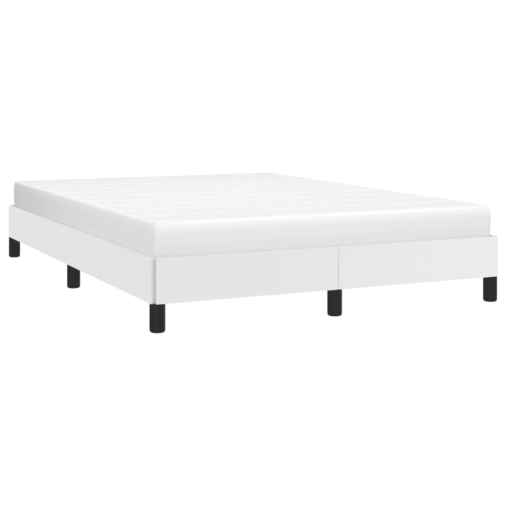 Okvir za krevet bijela 140x200 cm od umjetne kože