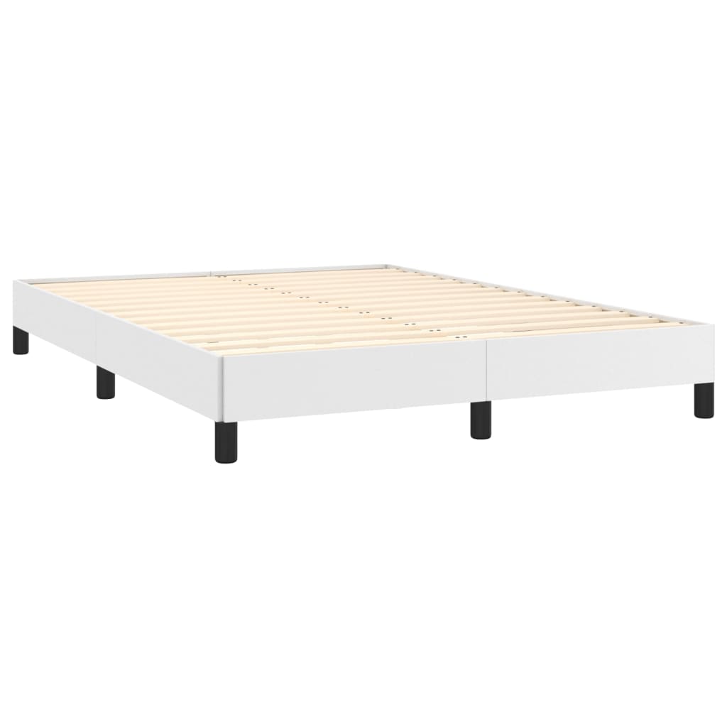 Okvir za krevet bijela 140x200 cm od umjetne kože