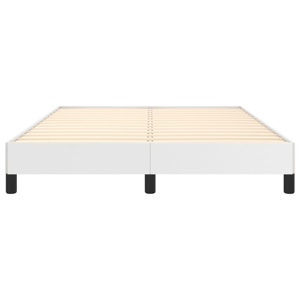 Okvir za krevet bijela 140x200 cm od umjetne kože