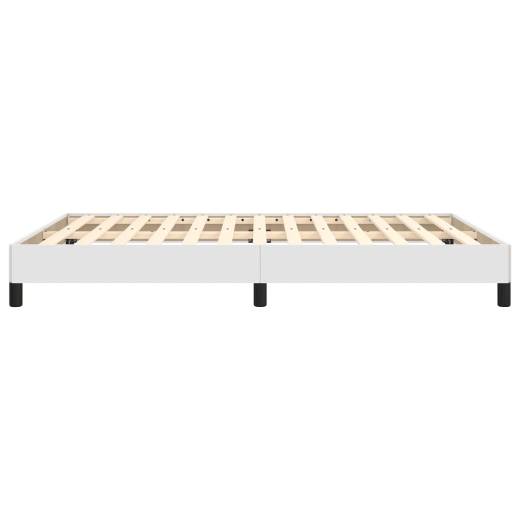 Okvir za krevet bijela 140x200 cm od umjetne kože
