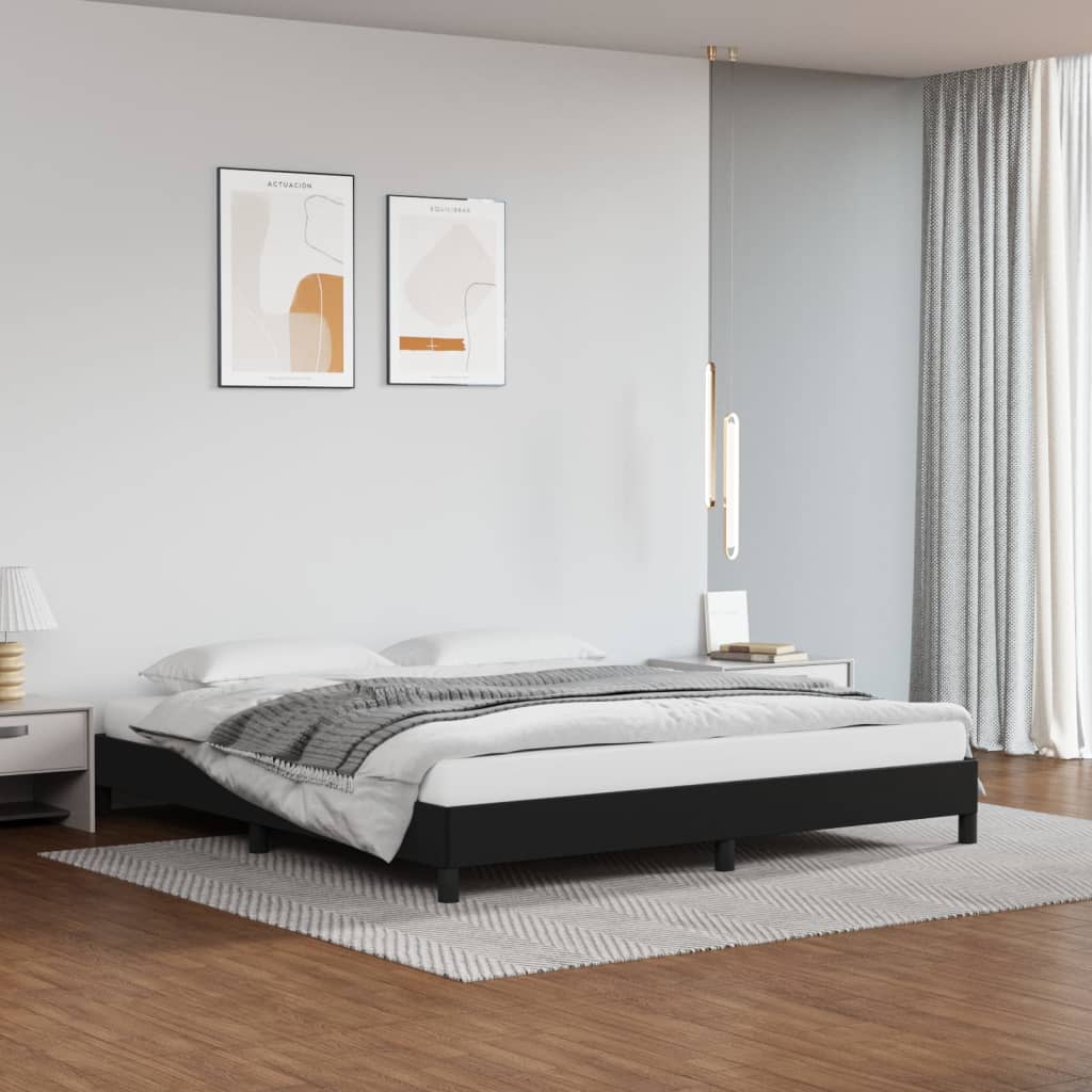 Okvir za krevet crni 160x200 cm od umjetne kože
