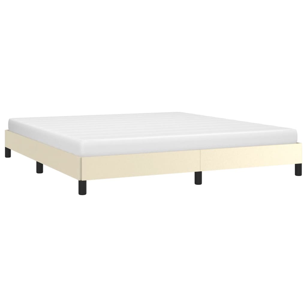 Okvir za krevet krem 160x200 cm od umjetne kože