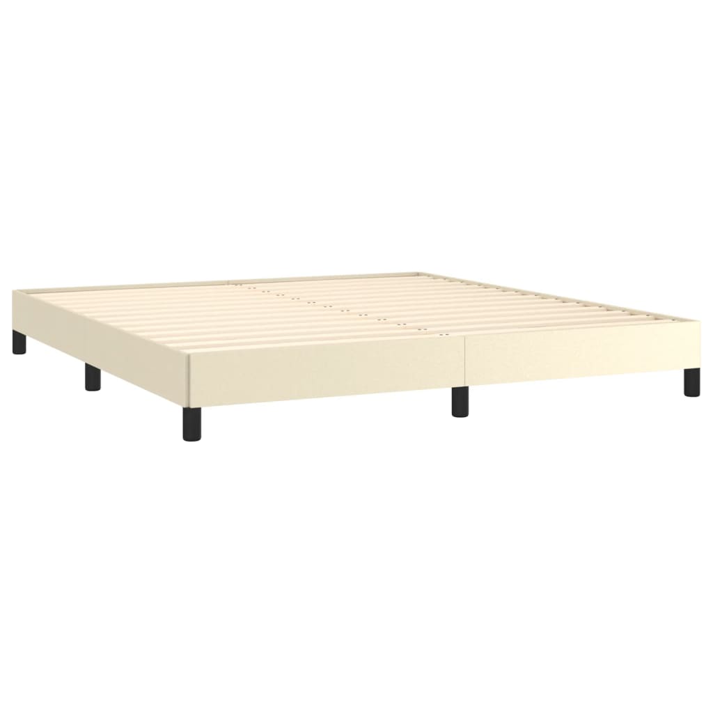 Okvir za krevet krem 160x200 cm od umjetne kože
