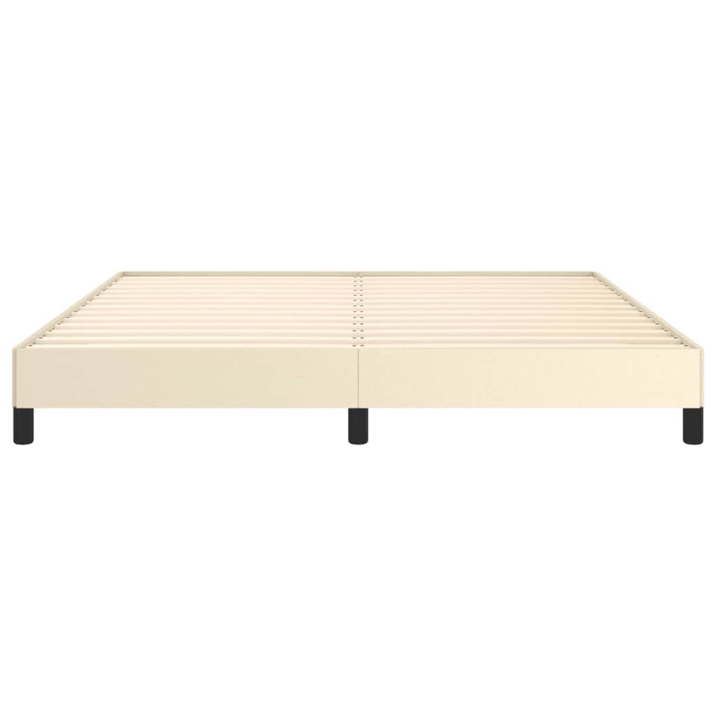 Okvir za krevet krem 160x200 cm od umjetne kože