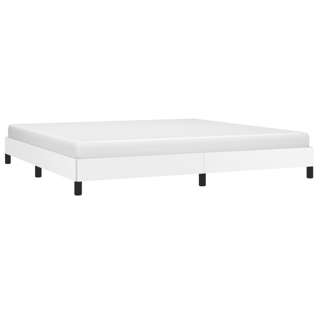 Okvir za krevet bijela 200x200 cm od umjetne kože