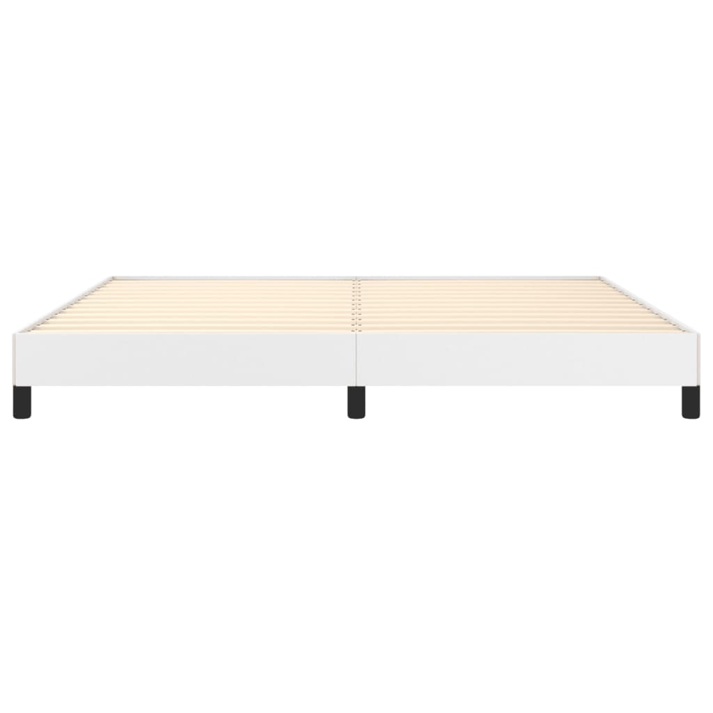 Okvir za krevet bijela 200x200 cm od umjetne kože