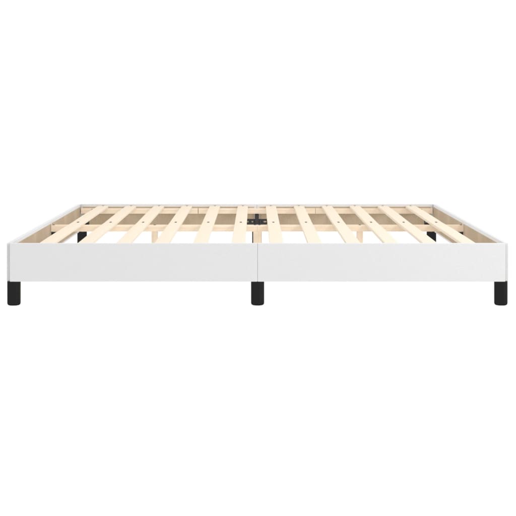 Okvir za krevet bijela 200x200 cm od umjetne kože