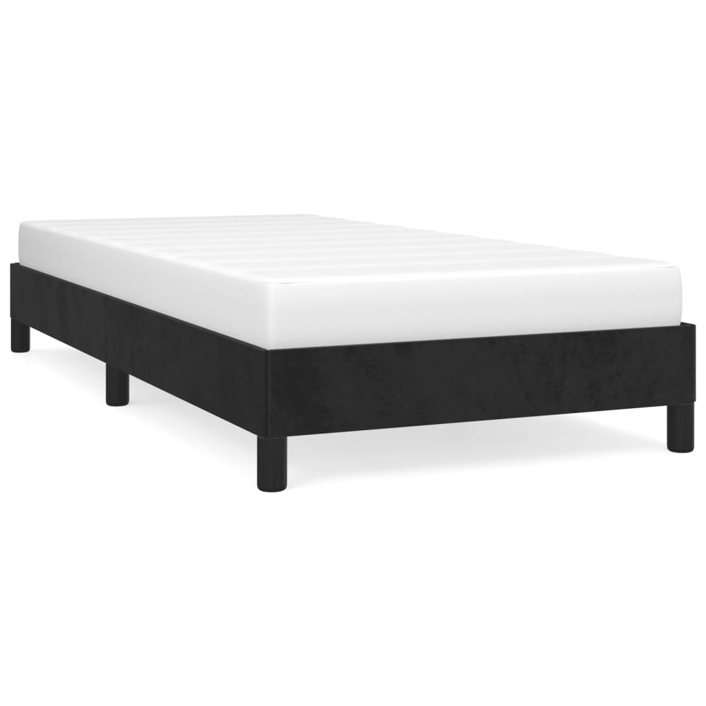 Okvir za krevet crni 80 x 200 cm baršunasti