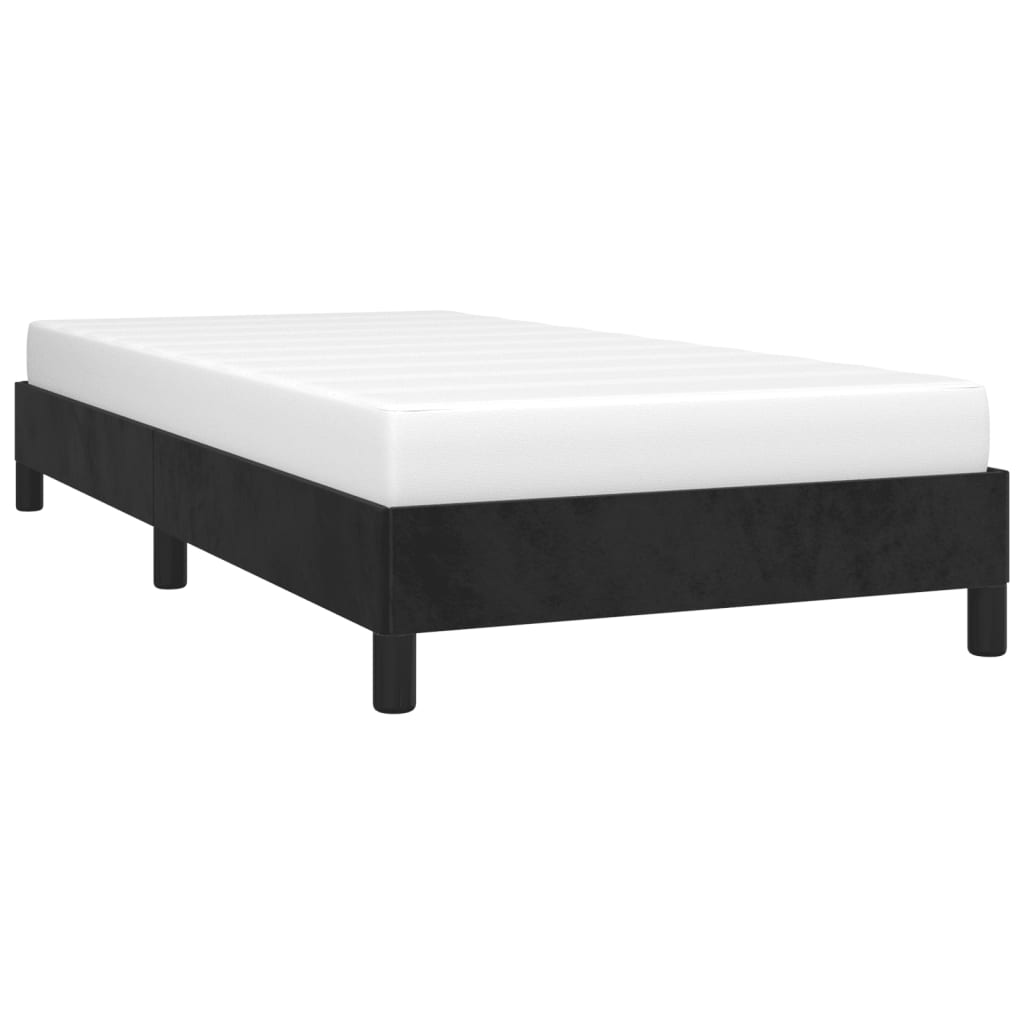 Okvir za krevet crni 90x190 cm baršunasti