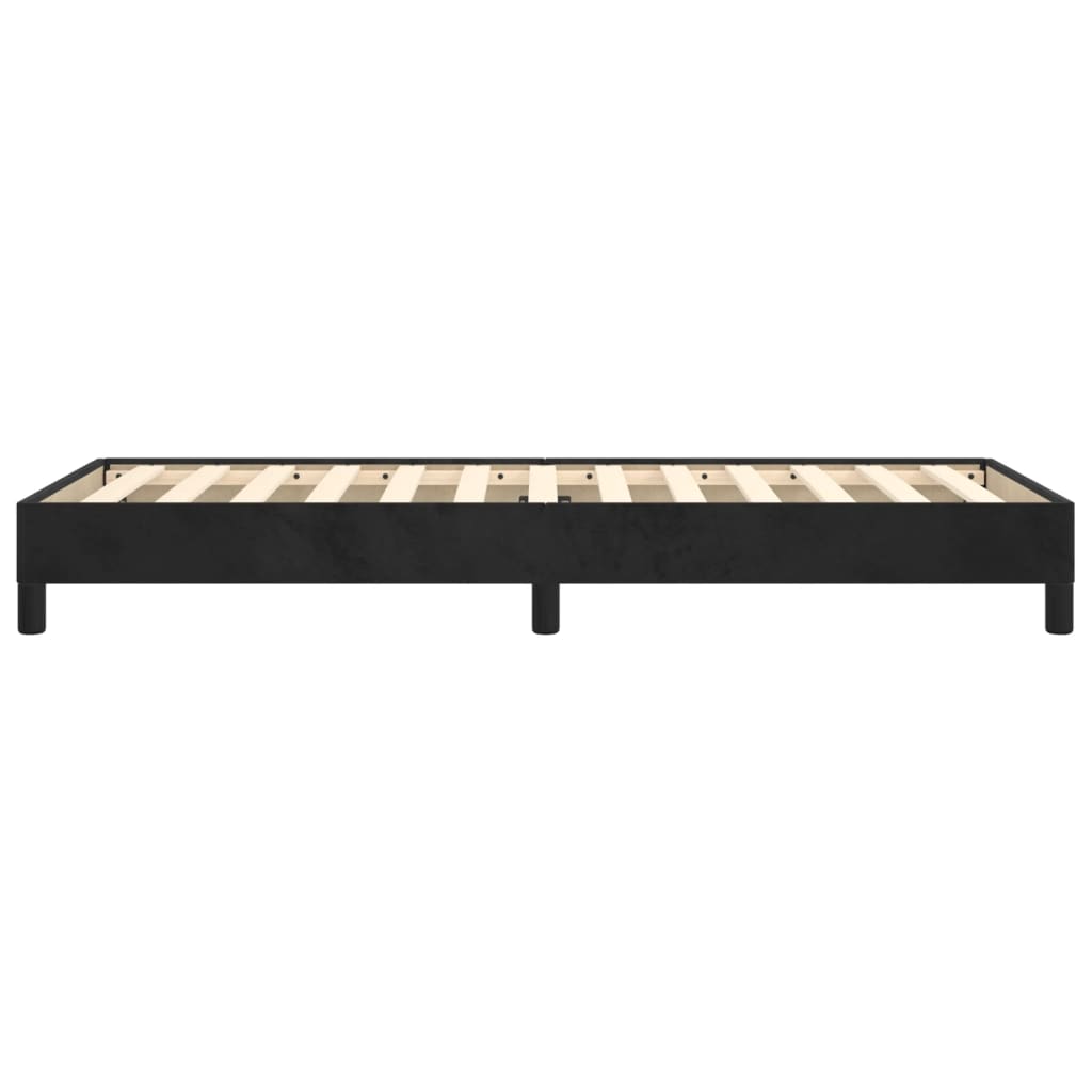Okvir za krevet crni 90x190 cm baršunasti