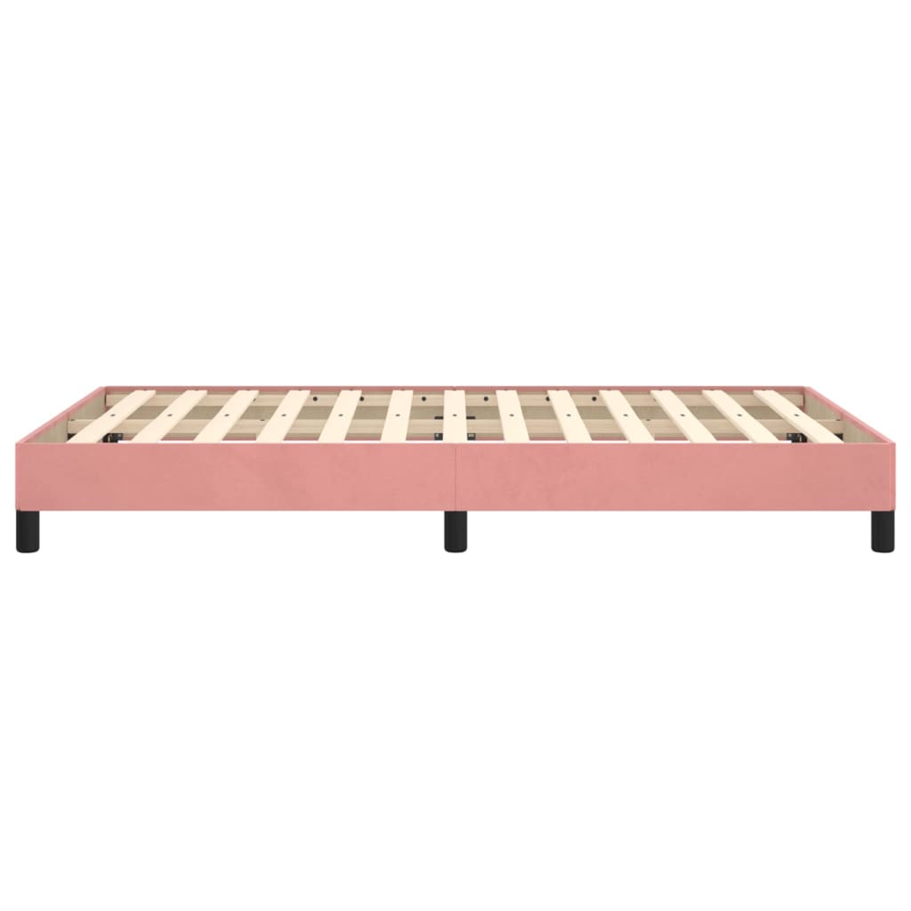Okvir za krevet ružičasti 120 x 200 cm baršunasti