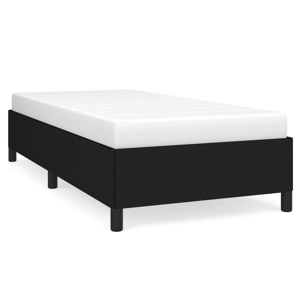 Okvir za krevet bez madraca crni 90x190cm od tkanine