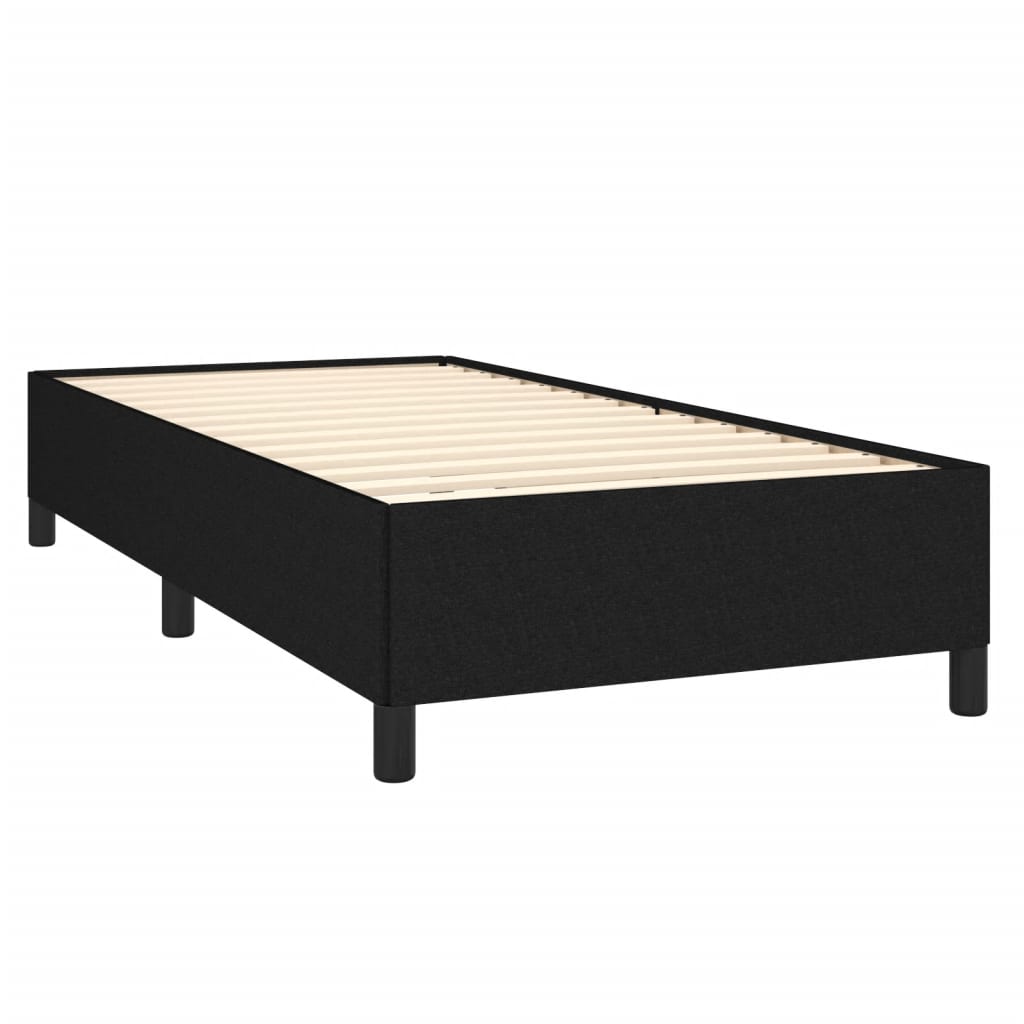 Okvir za krevet bez madraca crni 90x200cm od tkanine