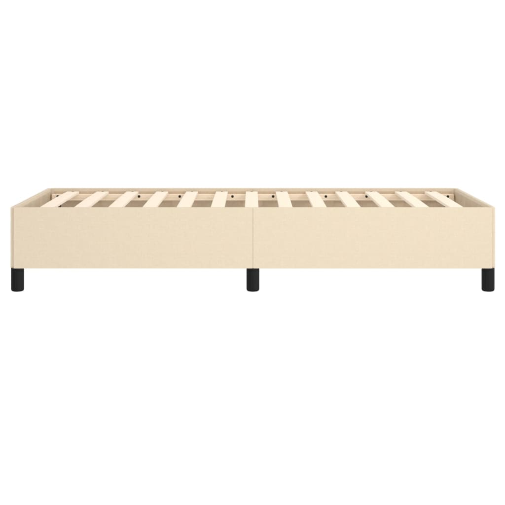 Okvir za krevet bez madraca krem 100 x 200 cm od tkanine