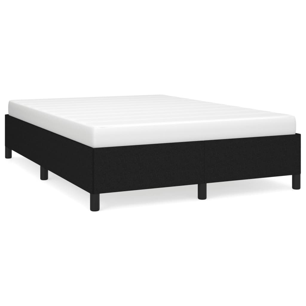 Okvir za krevet bez madraca crni 140 x 190 cm od tkanine