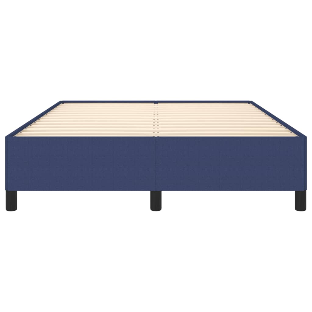 Okvir za krevet bez madraca plavi 140 x 190 cm od tkanine