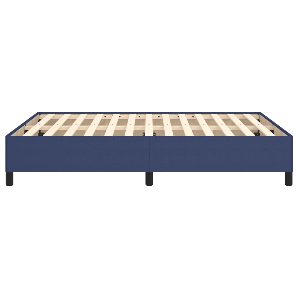Okvir za krevet bez madraca plavi 140 x 190 cm od tkanine